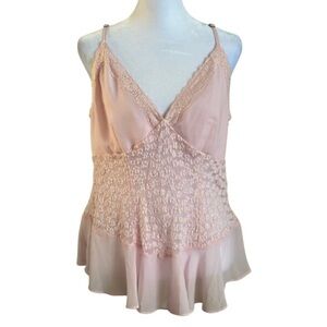 Wild Fable Pink Lace Tank Top